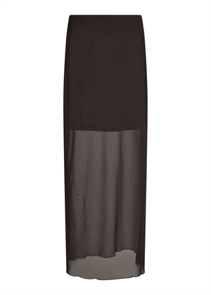 Marlise mesh skirt Dark Brown Neo Noir 